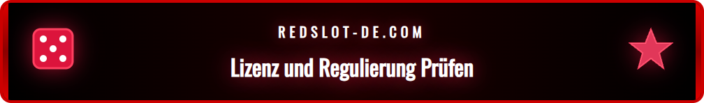 Übersicht der Kriterien zur Prüfung, ob Redslot seriös und sicher ist.