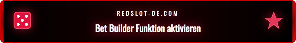 Anleitung zum Aktivieren des Redslot Bet Builder für ein Spiel.