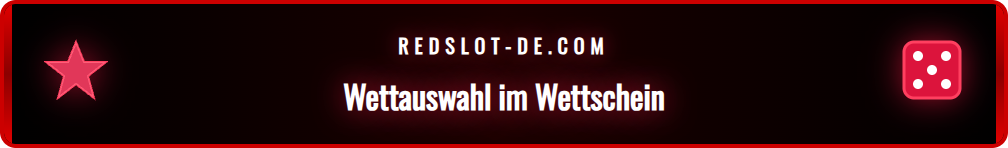 Der Wettschein zeigt eine fertige Redslot Bet Builder Wette.