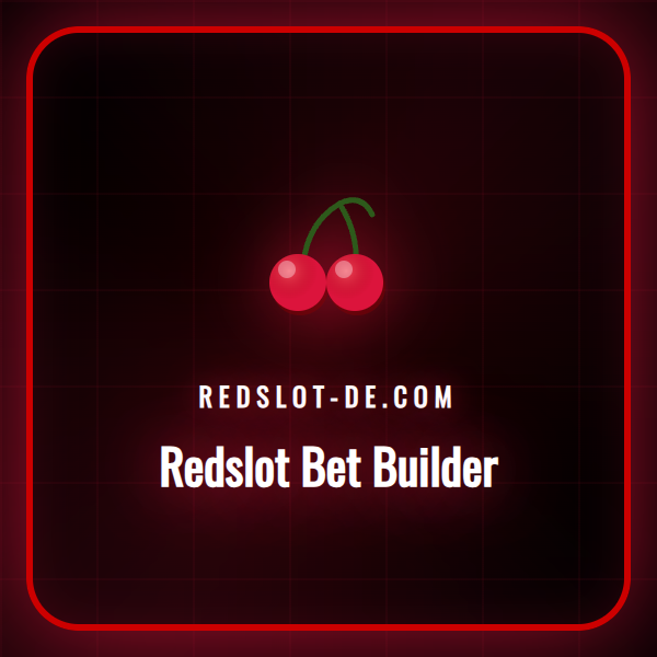 Grafik der Benutzeroberfläche des Redslot Bet Builder mit Wettoptionen.