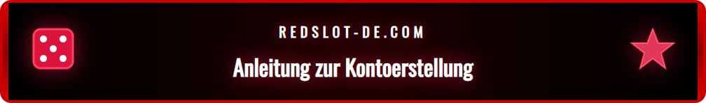 Schritt-für-Schritt-Anleitung zur sicheren Anmeldung bei Redslot.