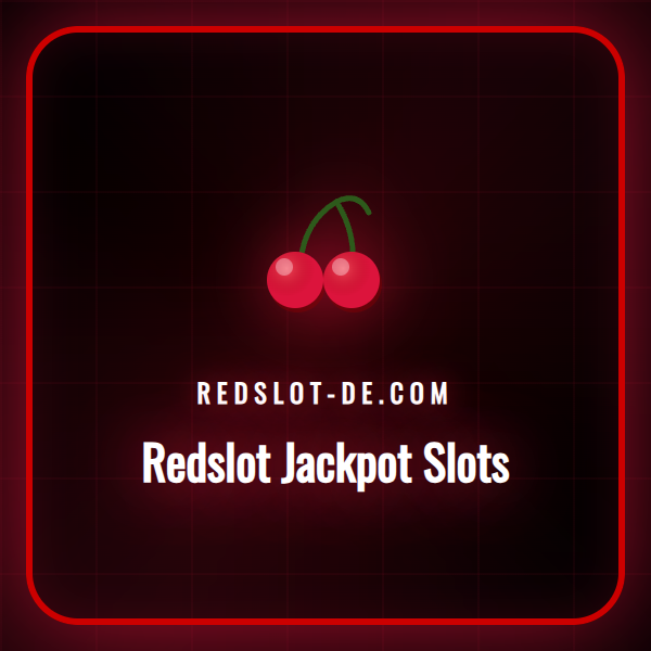 Ein Spieler jubelt vor einem Bildschirm mit Redslot Jackpot Slots.