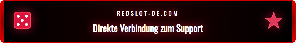 Benutzeroberfläche des Redslot Chats für schnelle Hilfe.