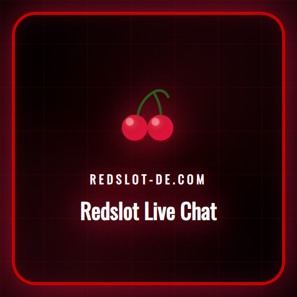 Eine Darstellung des Redslot Live Chat Fensters auf einem Laptop.
