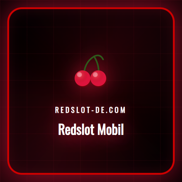 Ein Spieler nutzt Redslot Mobil auf einem Smartphone mit Slots im Hintergrund.