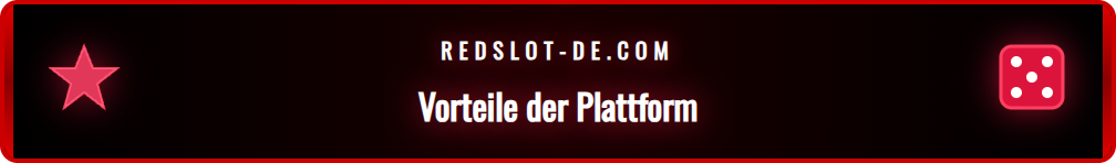 Übersicht der Spielervorteile bei Redslot: Sicherheit und Bonusangebote.