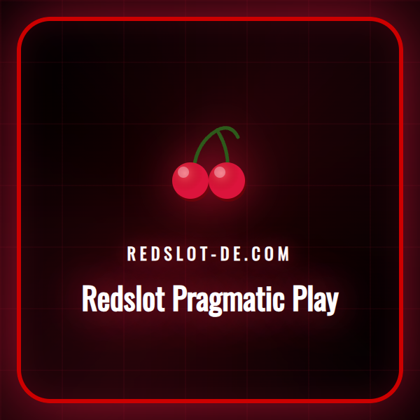 Ein Spieler betrachtet das Logo von Redslot Pragmatic Play auf einem Laptop-Bildschirm.