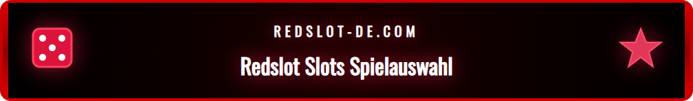Übersicht der vielfältigen Redslot Spielautomaten in der Lobby.