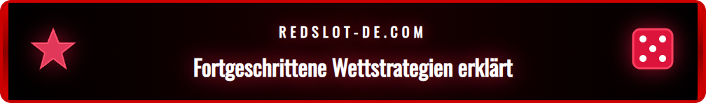 Visualisierung von komplexen Wettstrategien bei Redslot Wetten.