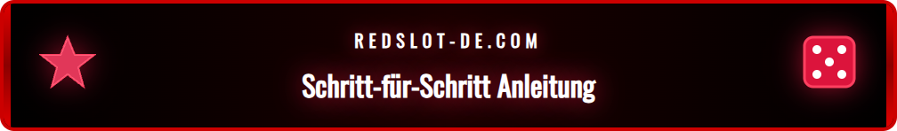 Infografik, die den Prozess zur Kontaktaufnahme mit dem Redslot Support zeigt.