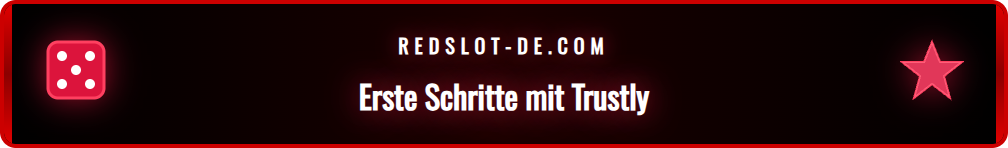 Screenshot des Redslot Trustly Einzahlungsfensters für Nutzer.