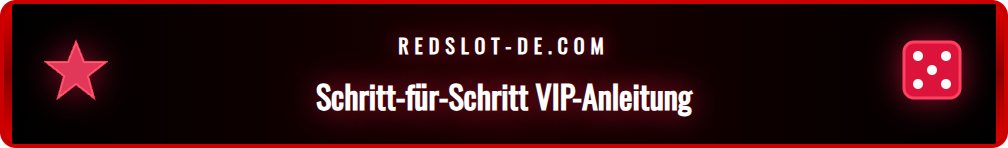 Anleitung, wie man im Redslot Treueprogramm aufsteigt und Punkte sammelt.