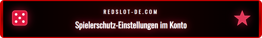 Screenshot des Dashboards für verantwortungsvolles Spielen mit Limit-Optionen.