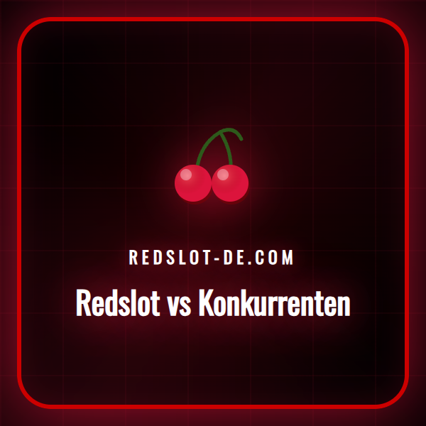 Ein detaillierter Vergleich von Redslot vs Konkurrenten auf einem Laptop.